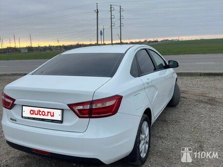 ВАЗ (Lada), Vesta, 1600, 145, бензин, седан, механика, передний привод, среднее состояние, левый, белый, 1 200 000 ₽